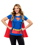 DC Comics Classic Supergirl T-Shirt Costume for Adults by Rubies, Women's XL