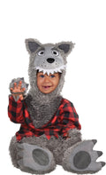 Amscan Baby Wolf Halloween Costume for Infants, 12-24 Months, with Included Accessories