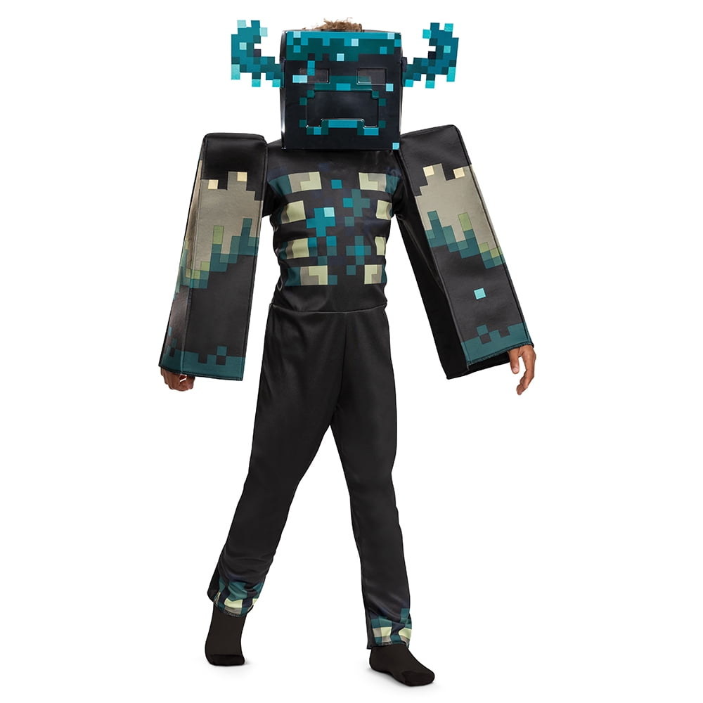 Minecraft Warden Halloween Costume for Children, Boys Size XS (4/5), by Disguise