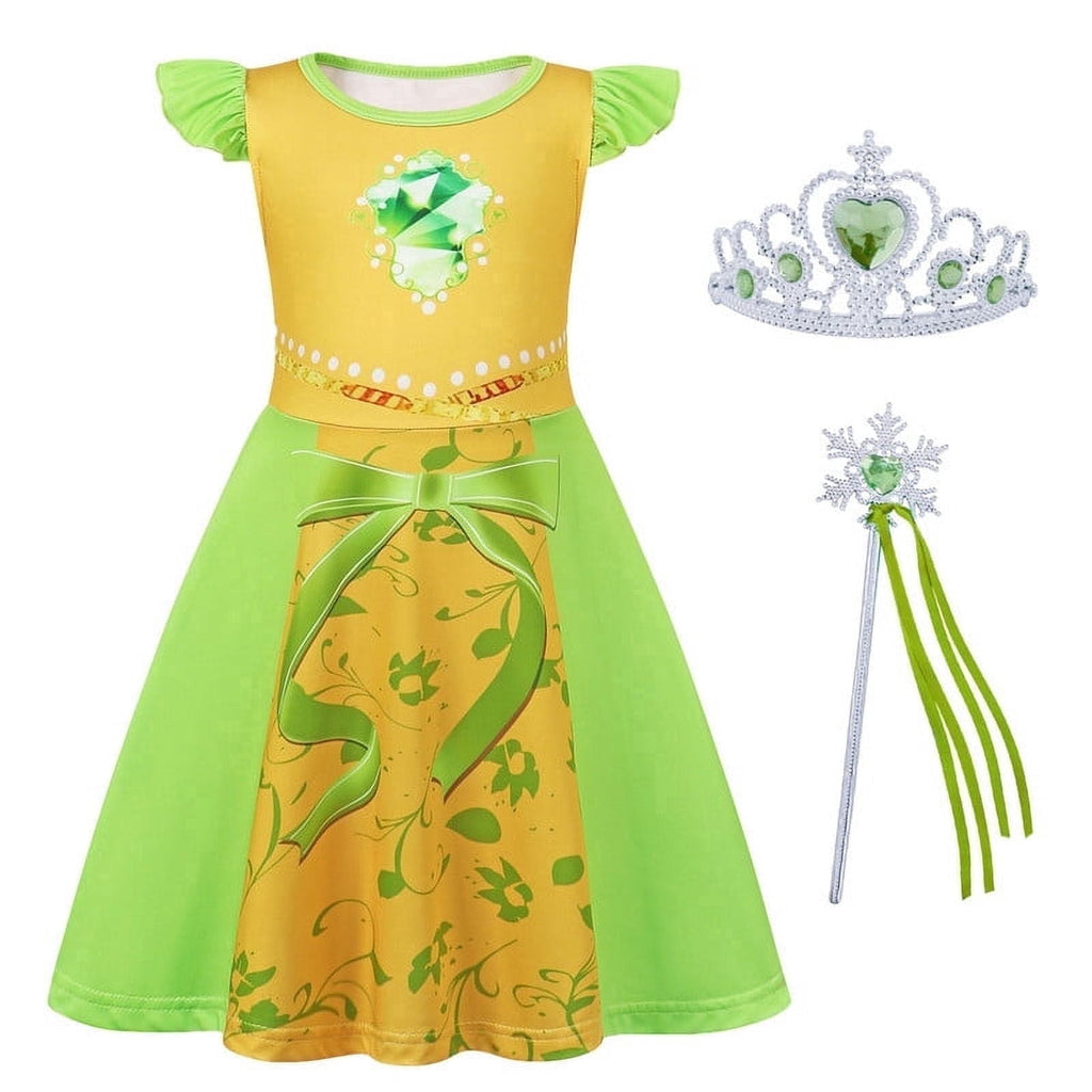 Benylion Tiana Princess Dress up for Girls Birthday Party Outfits Halloween Costumes for Kids Princess Clother for 9-10 Years