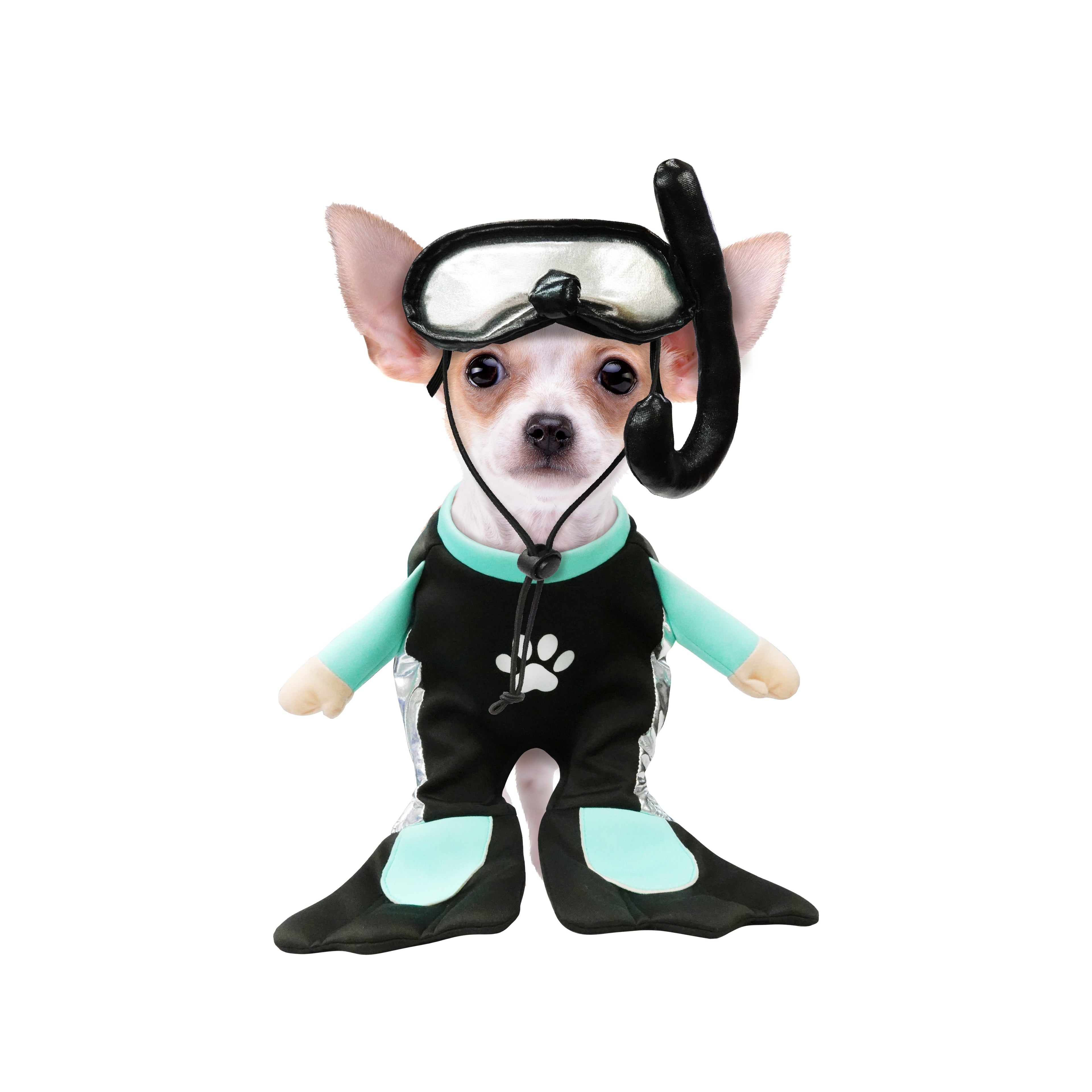 Best Furry Friends Costume for Dogs or Cats, Scuba Diver, X-Small