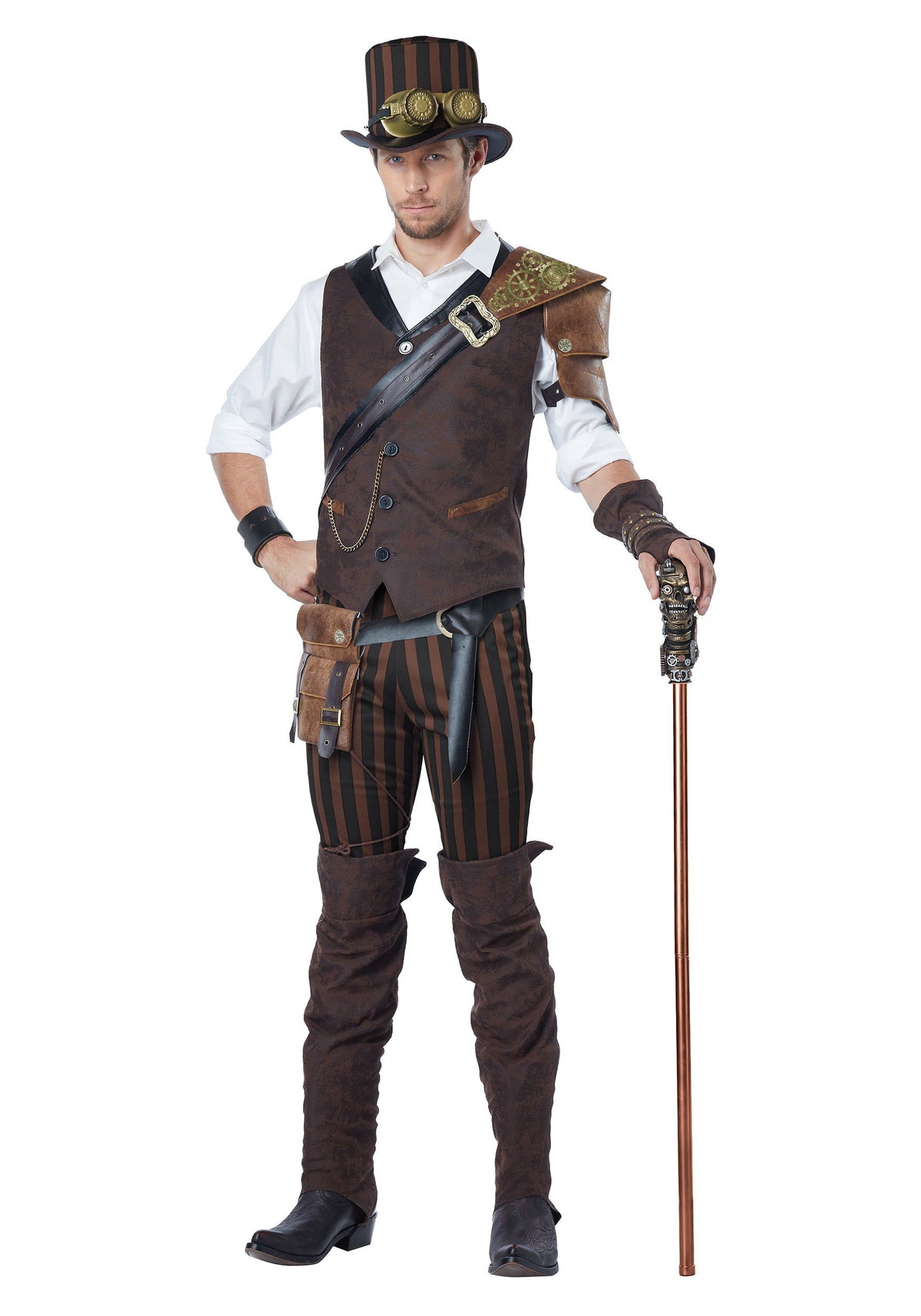 California Costume Collections Steampunk Adventurer Men's Fancy-Dress Costume for Adult, S