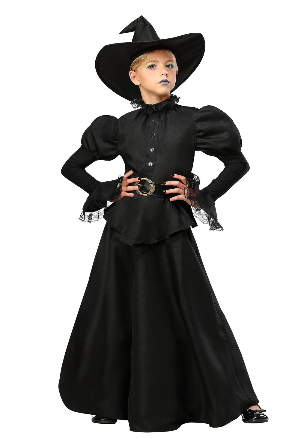 Classic Black Witch Girls Costume