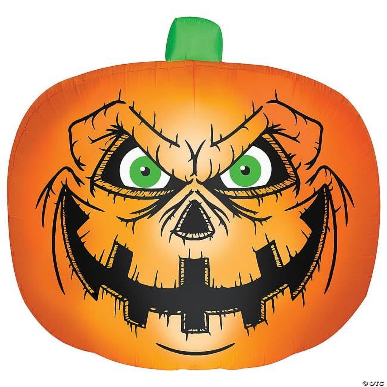 Costumes for All Occasions 90 in. Airblown Inflatable Flat Jack O Lantern Halloween Yard Decoration