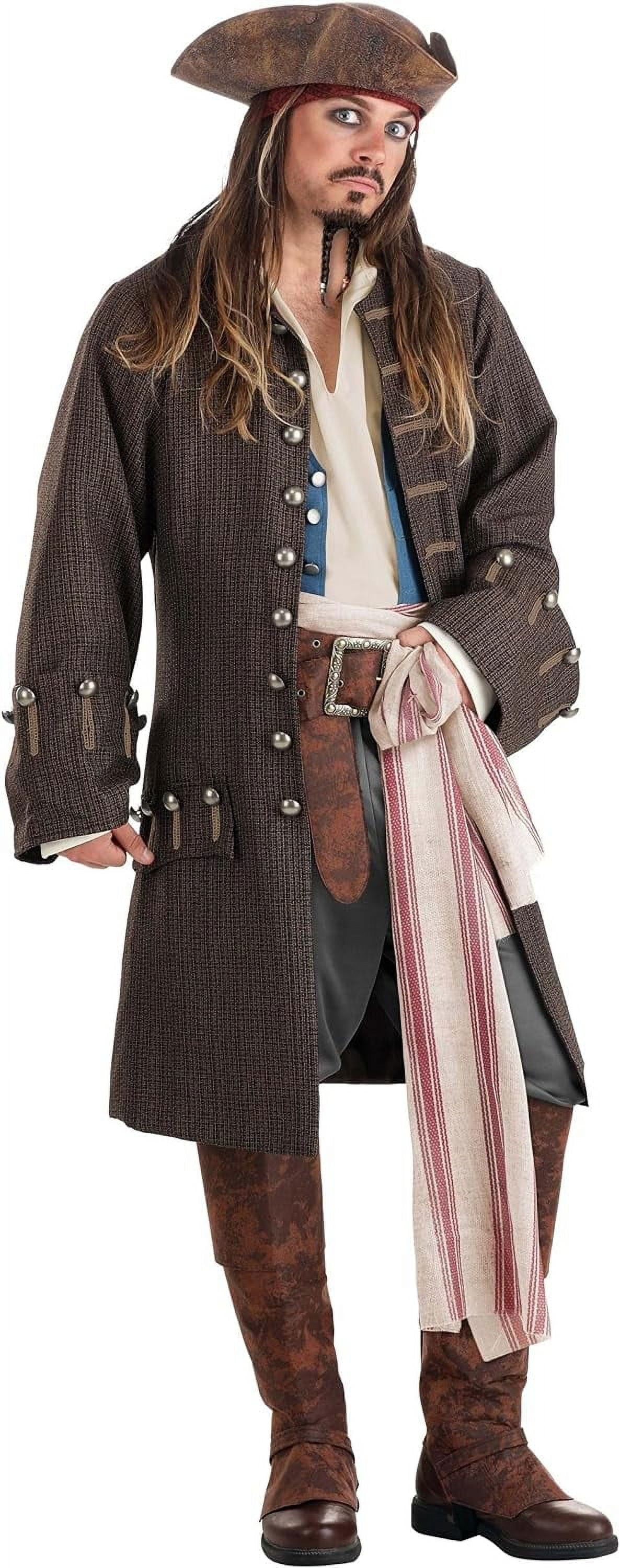 Deluxe Jack Sparrow Pirate Costume for Men