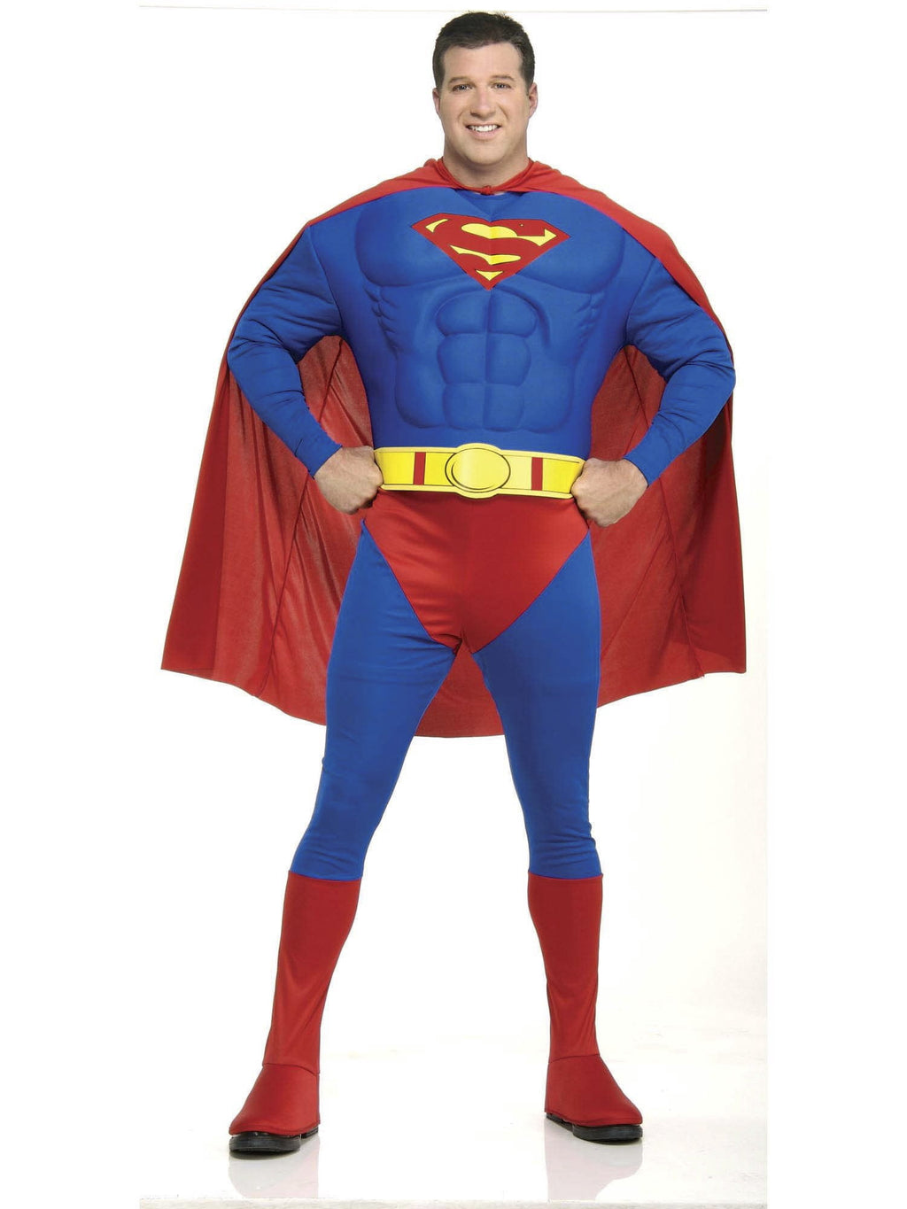 DC Comics Classic Superman Deluxe Muscle Chest Costume for Adults by Rubies, Men's 3X