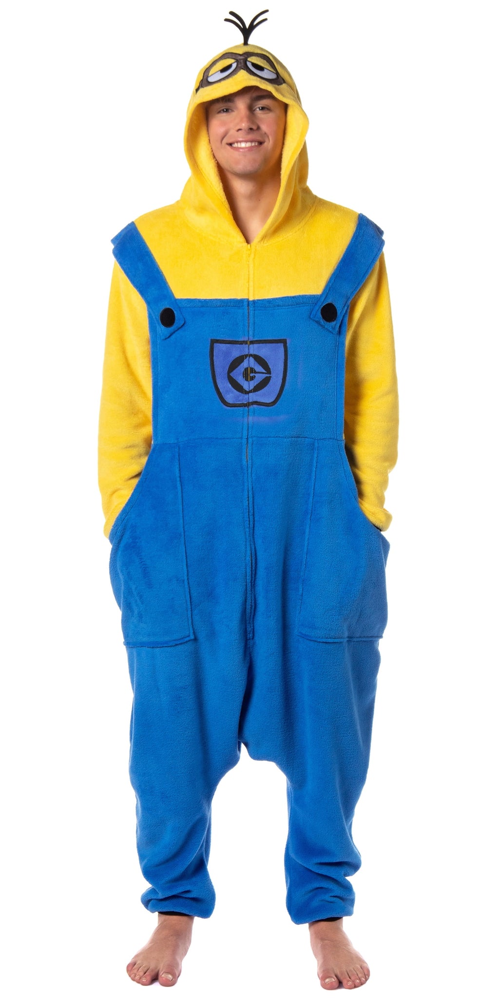 Despicable Me Men's Minions Costume Kigurumi Character Union Suit Outfit