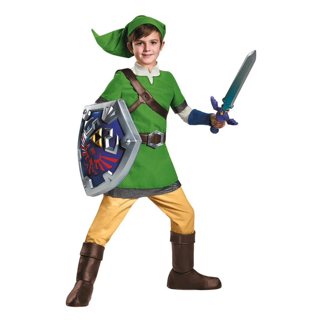 Disguise Boys' Deluxe Legend of Zelda Link Costume - 10-12