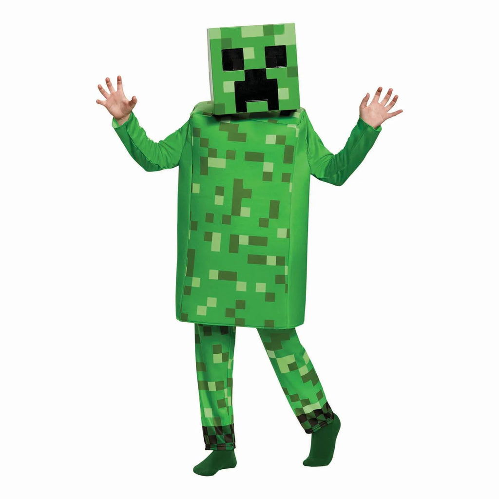 Disguise Boys' Deluxe Minecraft Creeper Costume - Size 10-12