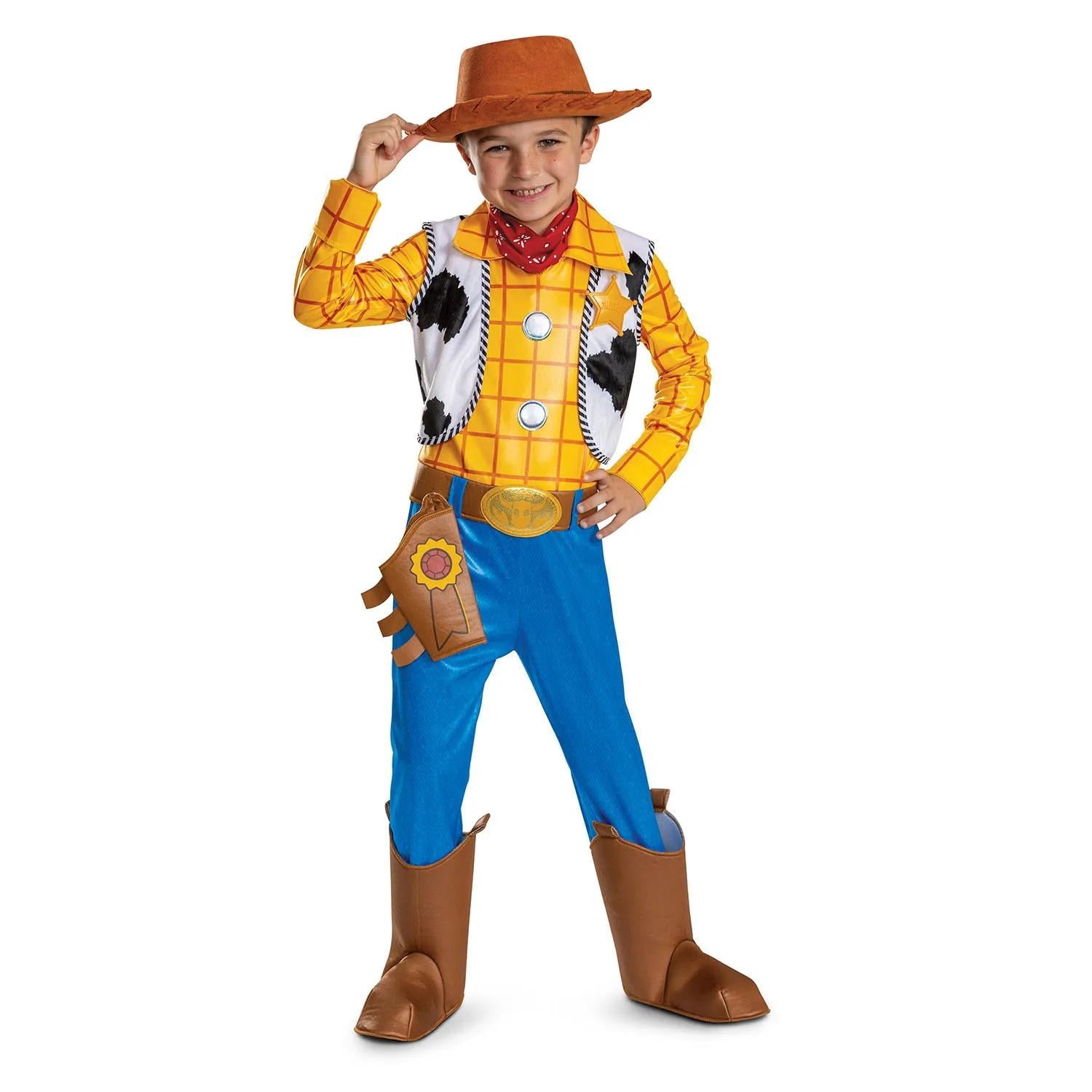 Disguise Boys' Disney Pixar's Toy Story Woody Deluxe Costume - Size 4-6 - Yellow