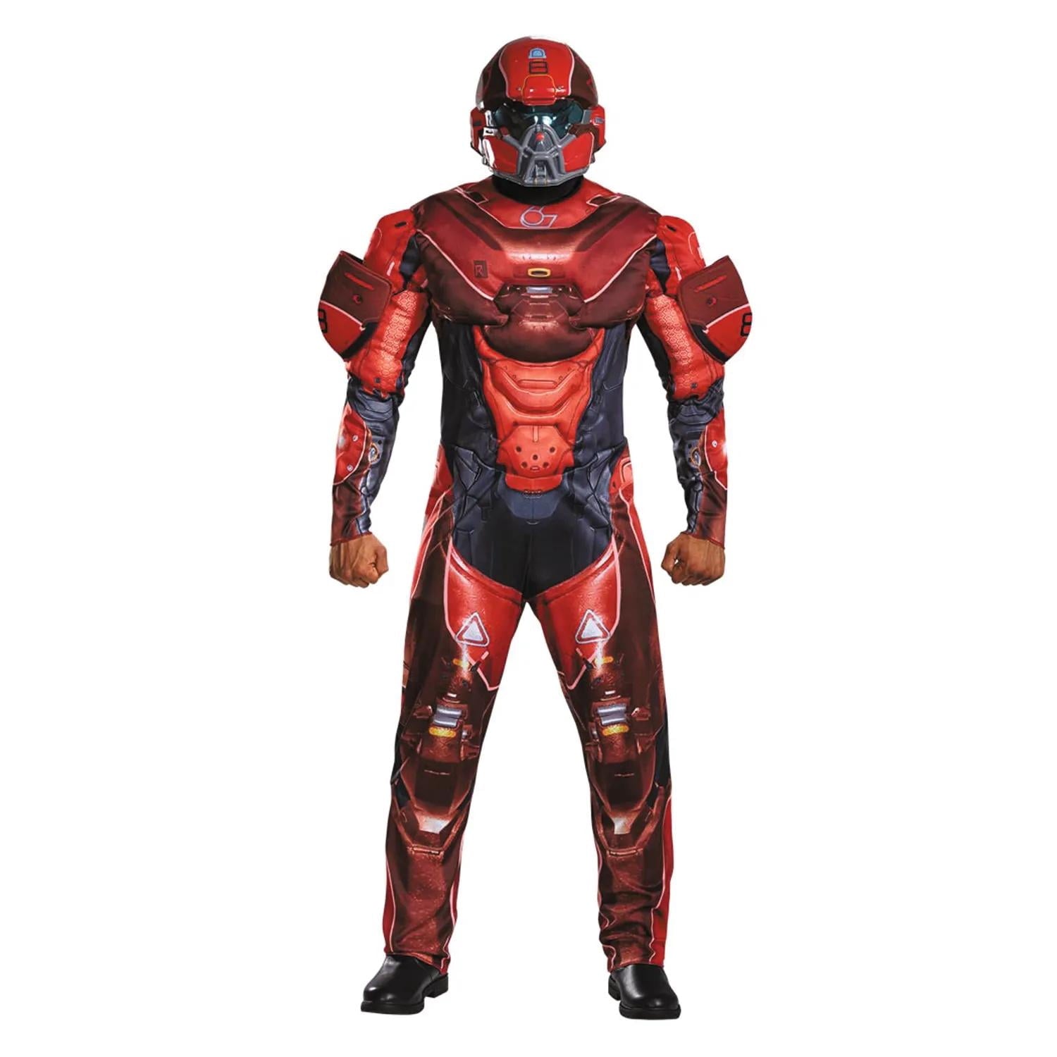 Disguise Mens HALO Red Spartan Muscle Costume - Size XX Large