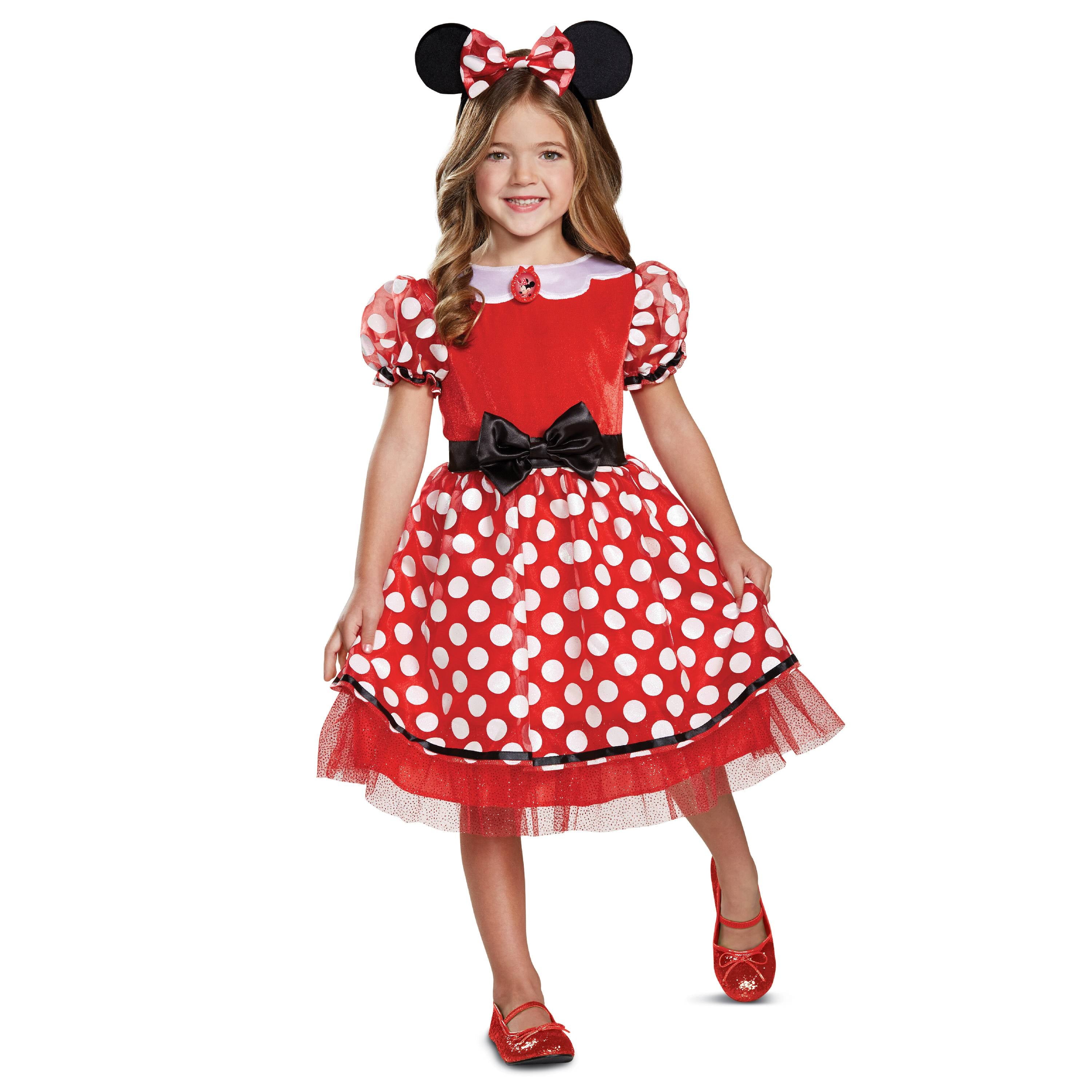 Disguise Minnie Mouse Girls Classic Minnie Halloween Costume