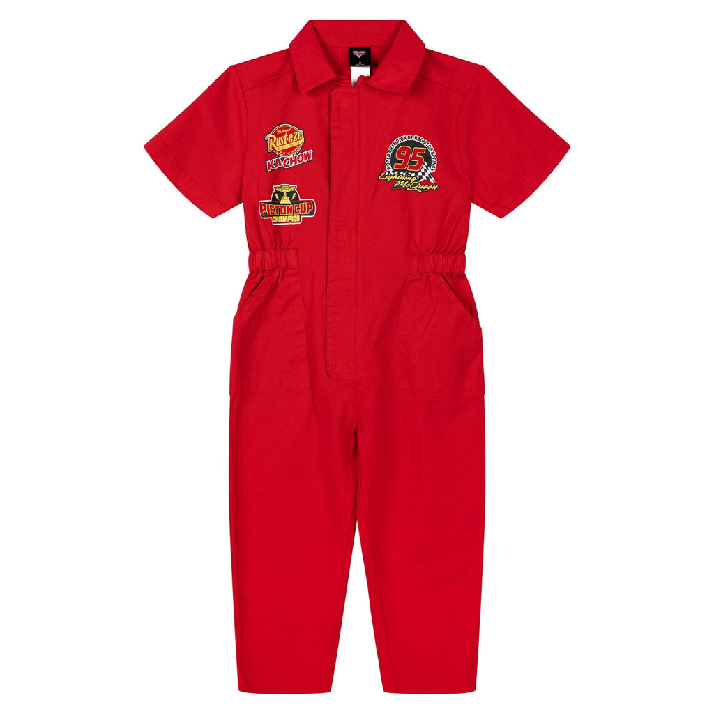 Disney Cars Big Boys' Short Sleeve Cosplay Coverall Red Lightning McQueen