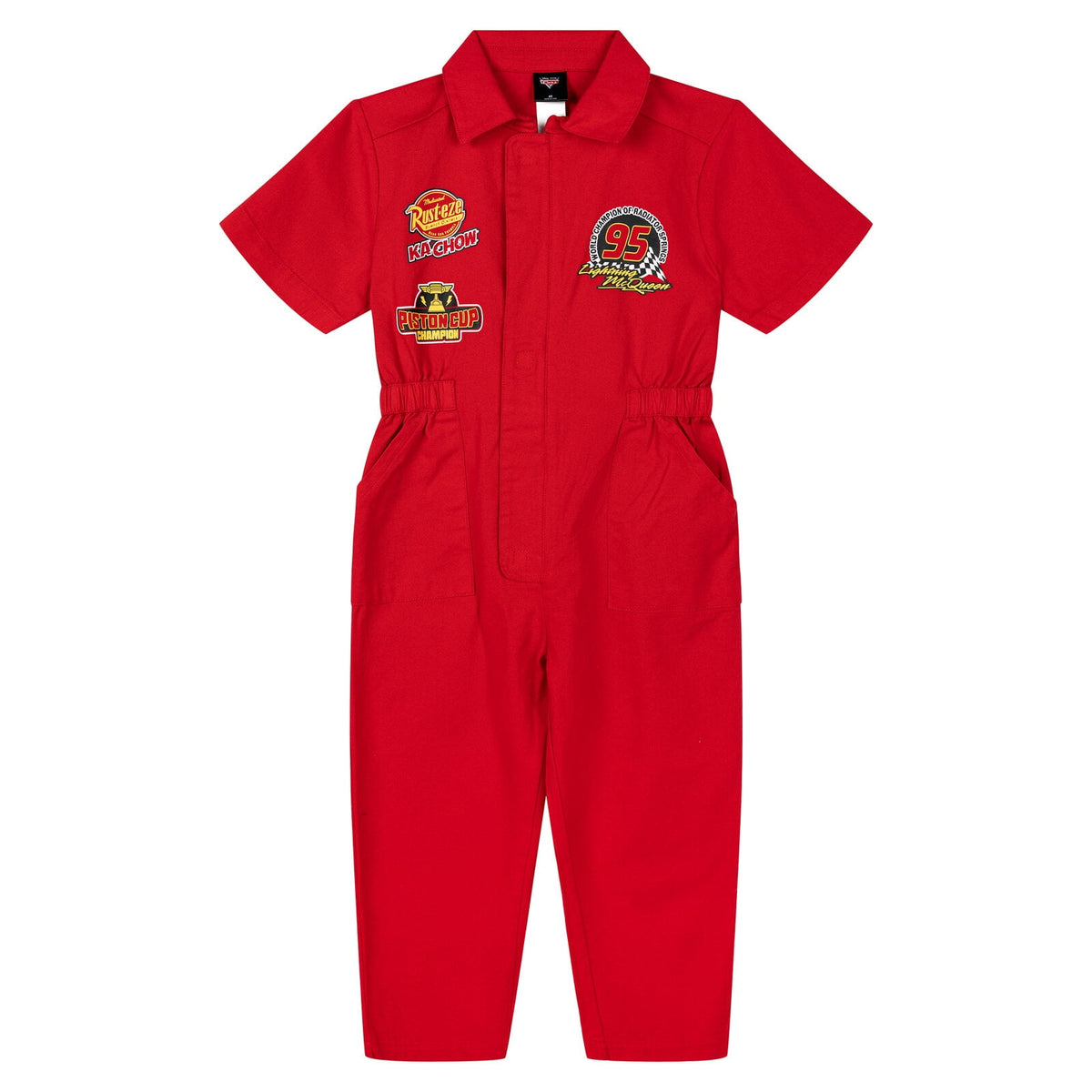 Disney Cars Big Boys' Short Sleeve Cosplay Coverall Red Lightning McQueen