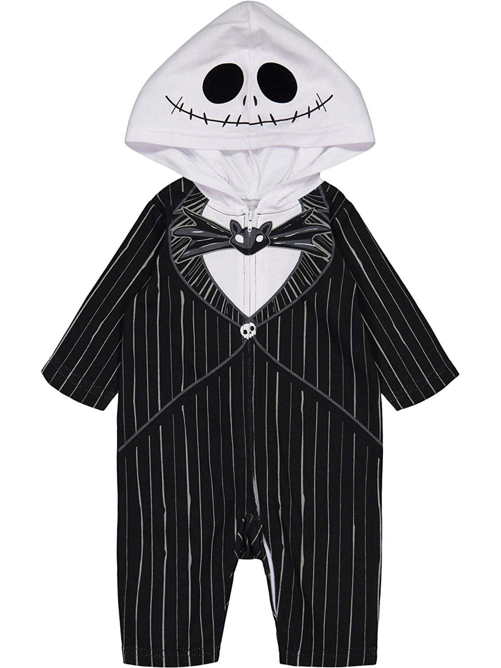 Disney Nightmare Before Christmas Jack Skellington Toddler Boys Zip Up Costume Coverall Newborn to Little Kid