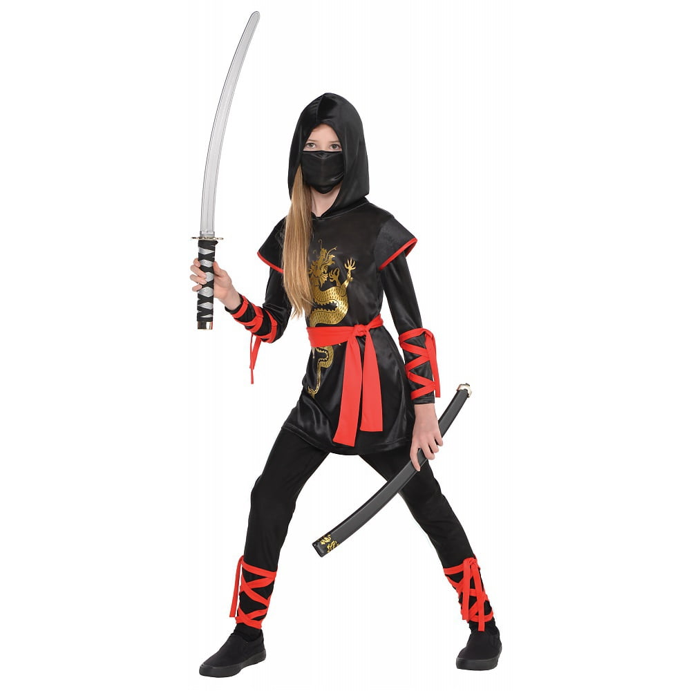 Dragon Ninja Girl Martial Arts Master Fancy Dress Up Halloween Child Costume