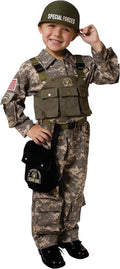 Dress Up America Soldier Costume for Boys – Kids Army Special Forces Uniform – Military Halloween Outfit – Ages 4–6
