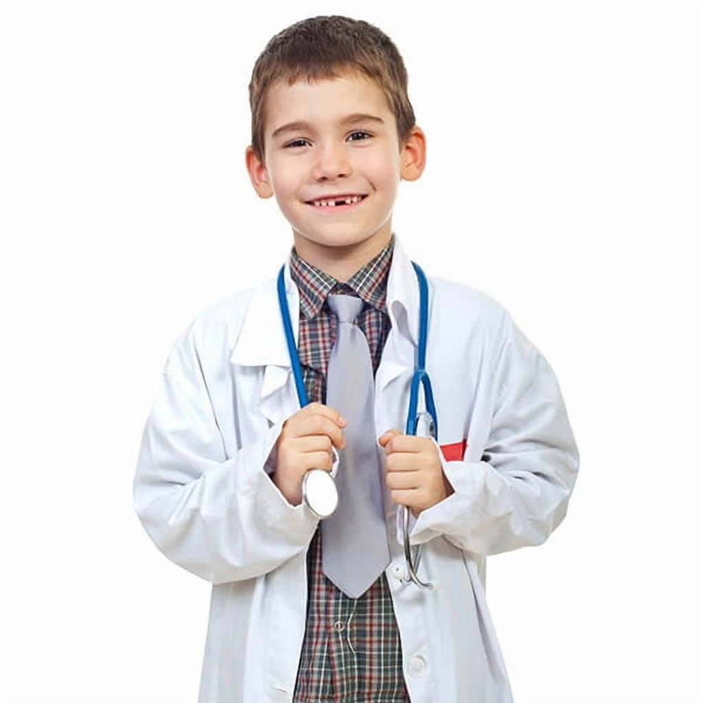 FREE SHIPPING NATURAL UNIFORMS CHILDRENS 3 POCKET LABCOAT