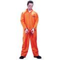 Fun World Got Busted Orange Jumpsuit Men's Halloween Fancy-Dress Costume for Adult, One Size