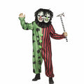 Fun World Mens Two-Headed Clown Jumpsuit Costume - Size One Size Fits Most - Green