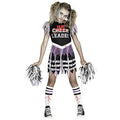 Fun World Zombie Fearleader Costume for Girls, Large (12-14), Includes Dress Socks Pom Poms