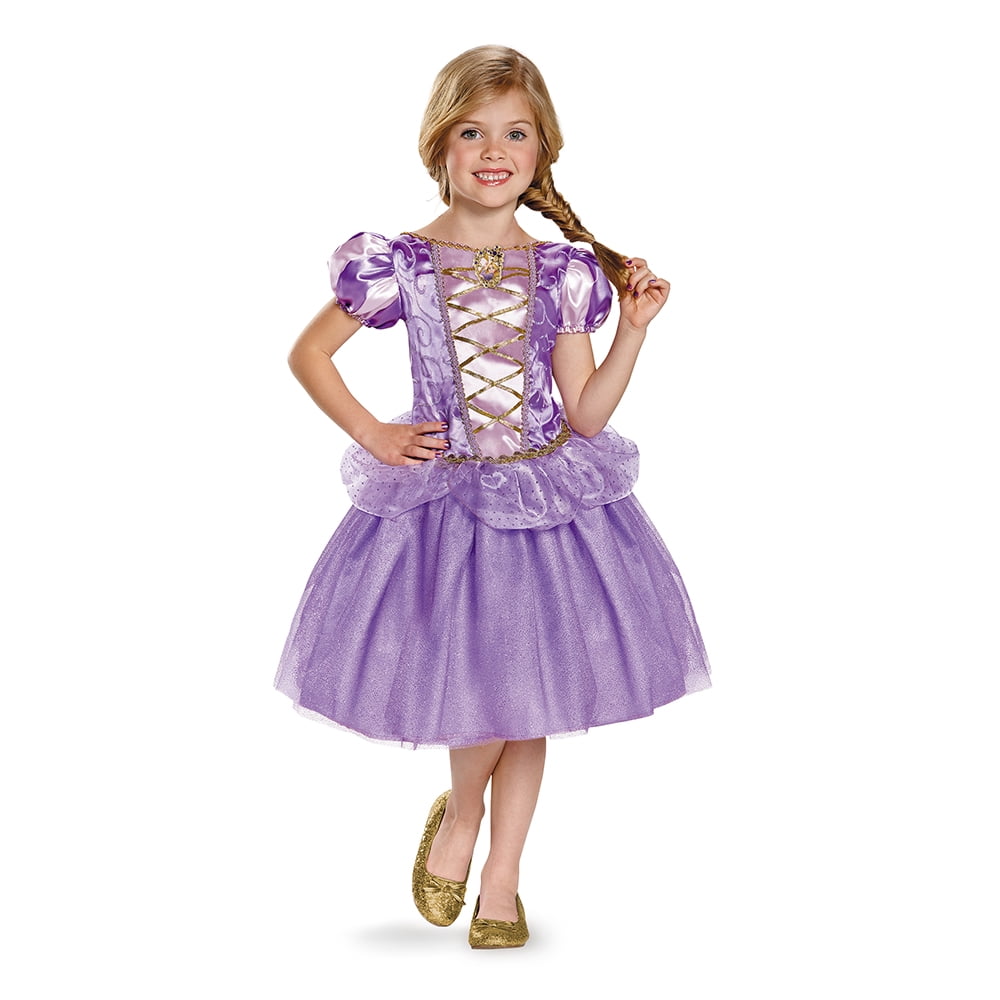 Disney Tangled Rapunzel Halloween Costume for Children, Girls Size XS (4/5), by Disguise