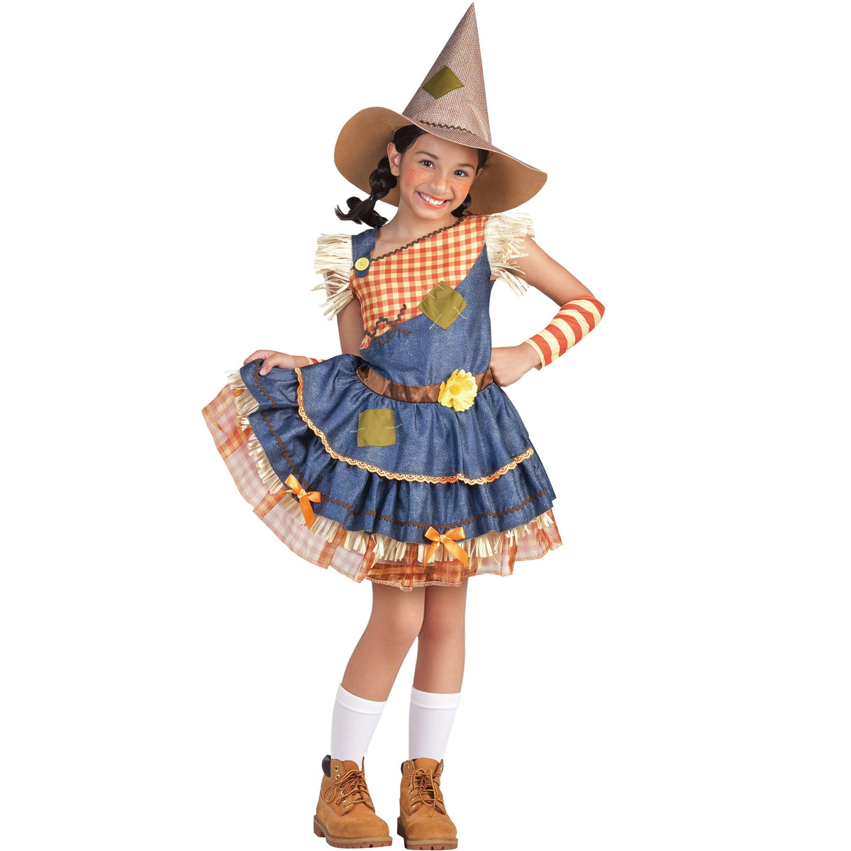 Scarecrow Sweetie Halloween Costume for Children, Girls' Size S (6/6x), by Way to Celebrate