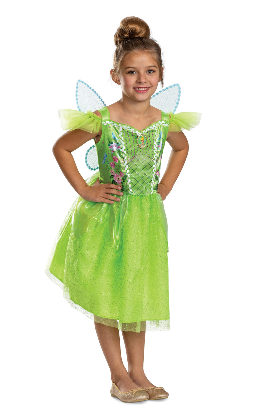 Disney Tinker Bell Halloween Costume for Children, Girls Size S (6/6X), by Disguise