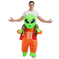 GOOSH Adult Alien Costume, Alien Inflatable Halloween Costume Blow Up Alien Costume Adult Size, Funny Men Women Unisex Blow Up Halloween Costumes for Halloween Holiday Party Cosplay