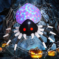 GOOSH Halloween Inflatable 6 FT Spider Inflatables Outdoor Decorations with Magic Light, Scary Inflatable Halloween Spider Blow Up Spider, Halloween Blow Up Decorations Outside Clearance for Holiday