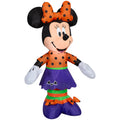 Gemmy 3.5 Ft Minnie Mouse Polka Dot Bat Costume Halloween Airblown Inflatable Disney Halloween Decor