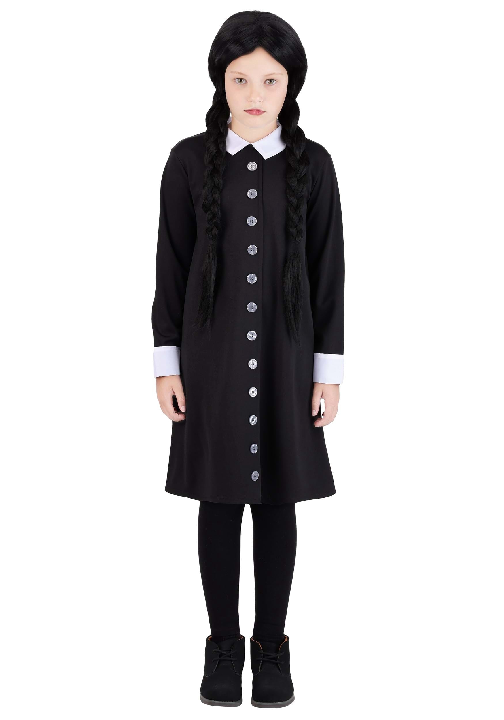 Girl's Essential Wednesday Addams Costume