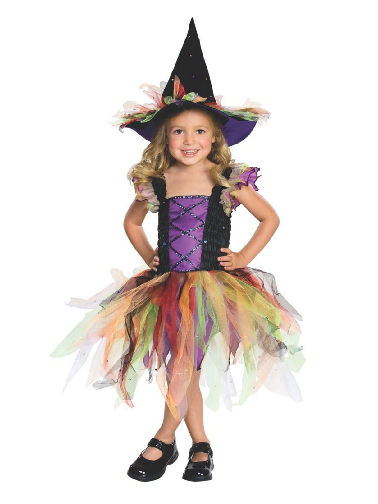 Girls Glitter Witch Child Costume