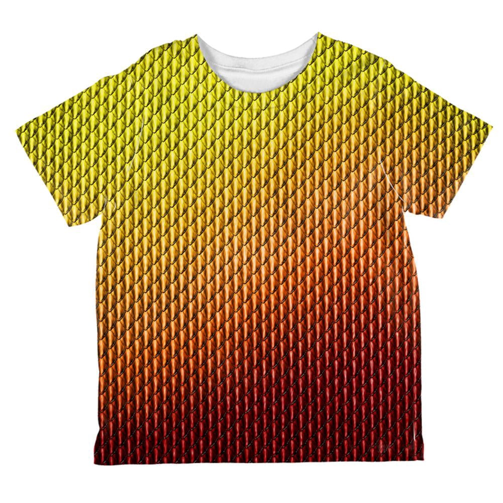 Halloween Red Fire Dragon Scales Costume All Over Toddler T Shirt Multi 6T