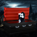 HomCom Vampire Giant Coffin Outdoor LED Waterproof Yard Inflatable, 2.6'