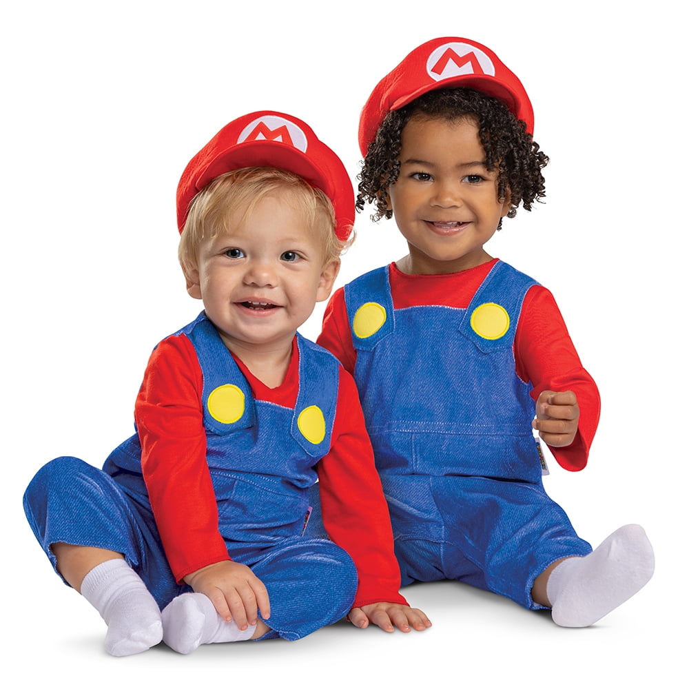 Nintendo Super Mario Bros. Mario Halloween Costume for Children, Infants Size 12-18M, by Disguise