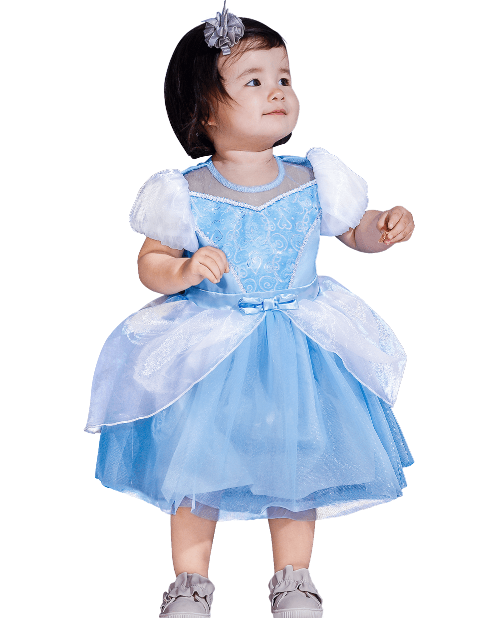 IKALI Baby Girls Princess Costume Dress up Clothes, Toddler Tutu Blue Outfit for Birthday Party 6M-4T