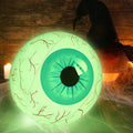 Inflatable Halloween Eyeball Decoration 15.7 Inch, Color Changing LED with Remote Control, Durable PVC Easy Inflate for Spooky Party Garden Courtyard Indoor Outdoor Decor