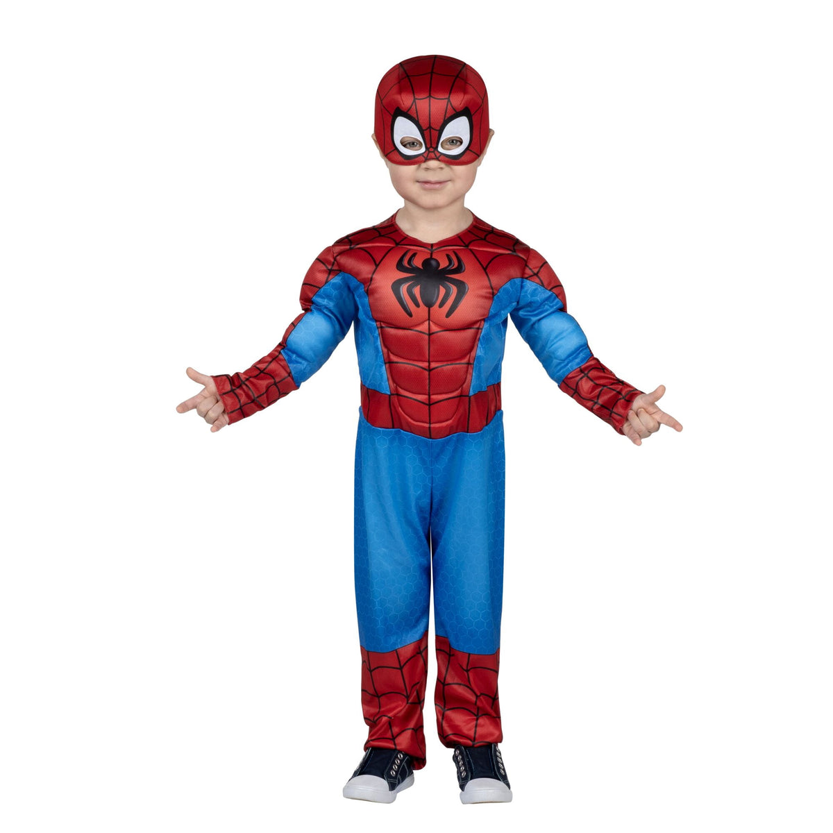 Marvel's Spiderman Halloween Costume for Toddler, Size 3-4T, by Jazwares