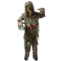 Joyfy Halloween Swamp Skeleton Living Dead Zombie Costume for Boys, Scary Zombie Costume for Kids Halloween Monster Themed Party Dress Up