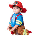Joyfy Halloween Toddler Firefighter Costume, Fireman Costume for Infants Boys Halloween Party Dress up Cosplay