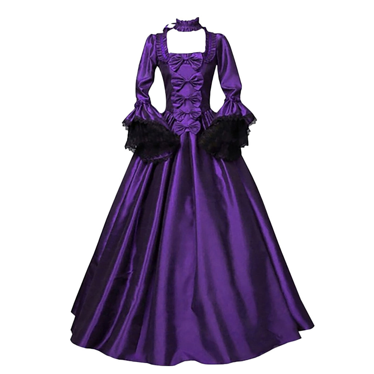 Jsaierl Victorian Dress for Women 1800S Medieval Renaissance Dress Corset Flare Sleeve Vintage Dress Cocktail Party Ball Gown