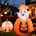 KINQUINN 5FT Halloween Inflatables Decorations Outdoor, Pop Up Halloween Blow Ups Pumpkin Yard Decorations with LED Lights for Garden, Lawn, Home, Yard, Indoor, Outside, Party, Porch