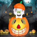 Ktaxon 3' Halloween Inflatables Pumpkins Liftable Ghost Outdoor Halloween Decoration Blow up Decor