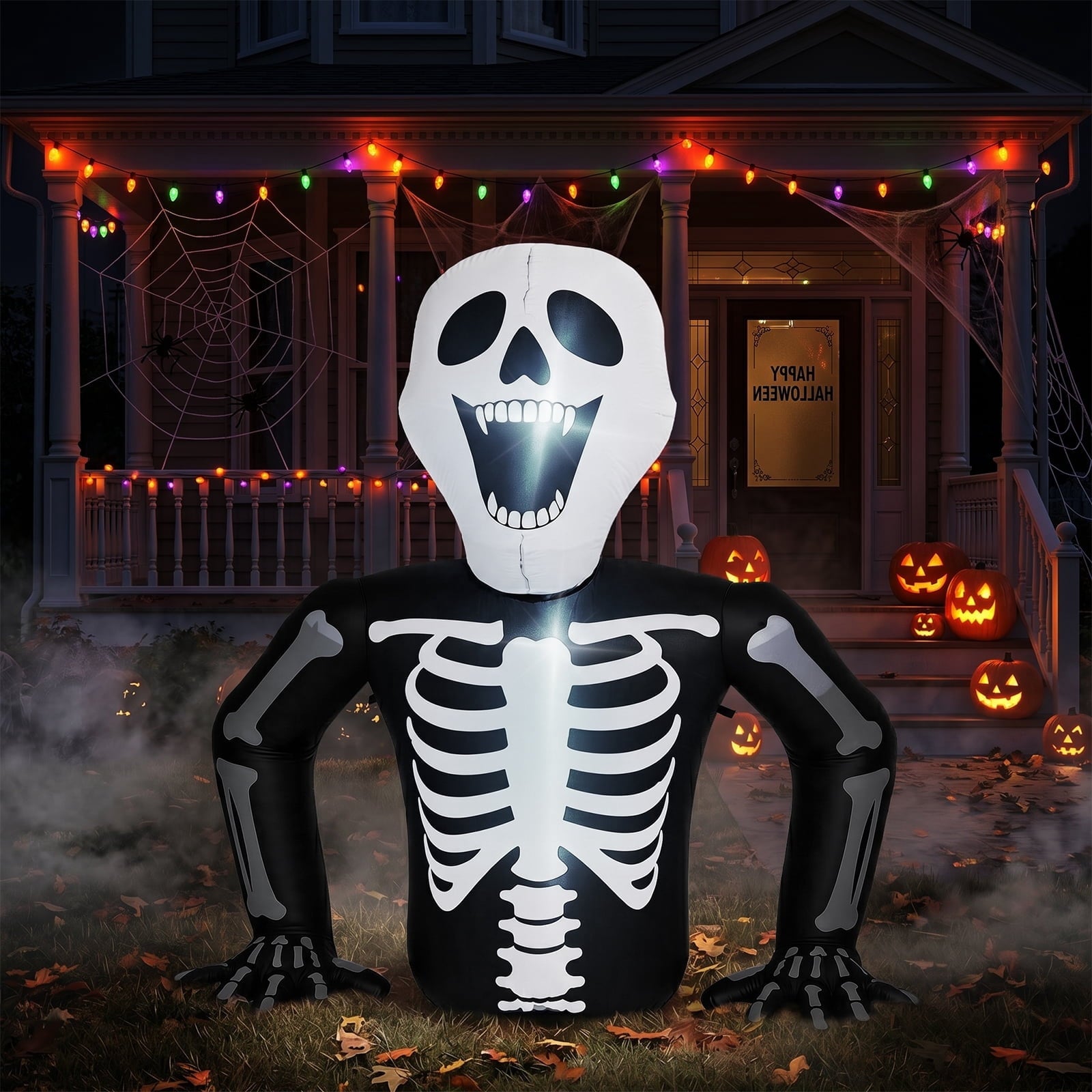 Ktaxon 6' Halloween Inflatables Skeleton Outdoor Halloween Decoration Emerging Skeleton,Built-In LED