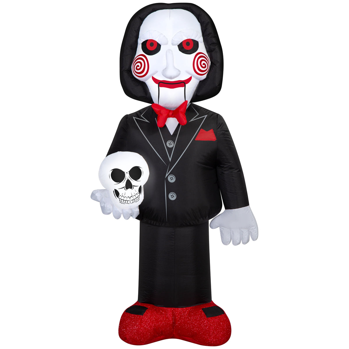 Airblown Halloween Yard Inflatable Light Billy from Saw with Holiday Skull Lionsgate, 5 ft