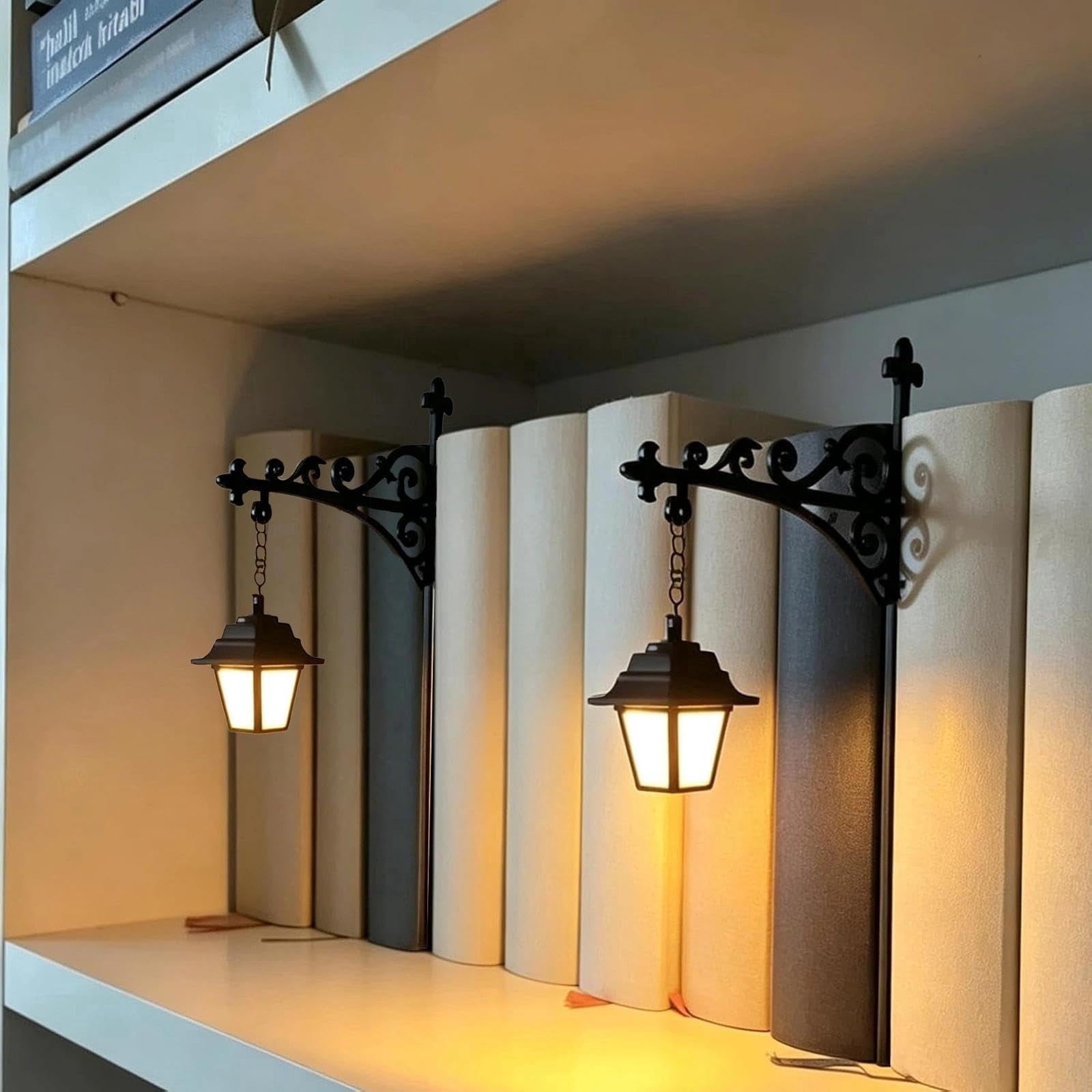 Halloween Ghost Library Lantern Decorative Bookshelf Lighting, Reading Book Shelf Lights for Study Reading Corner Home Library Gift for Book Lovers Bookworms