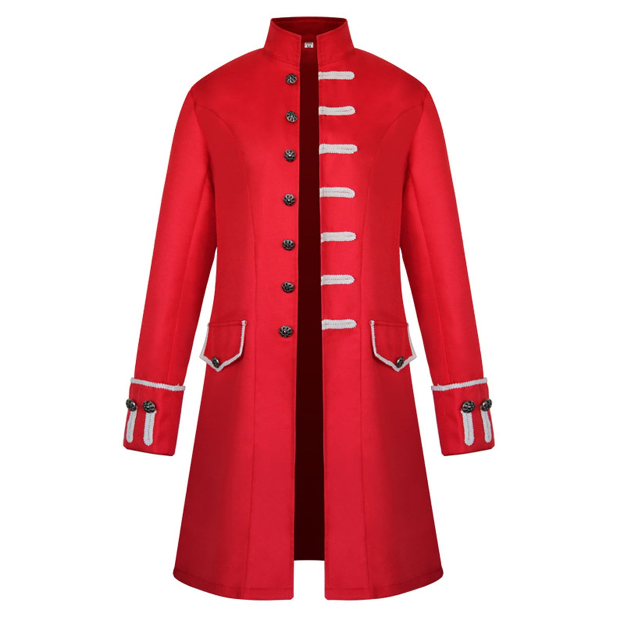 Lilgiuy Mens Steampunk Vintage Tailcoat Goth Jacket formal Retro Renaissance Frock Coat Uniform Medieval Halloween Costume for Dating Wedding