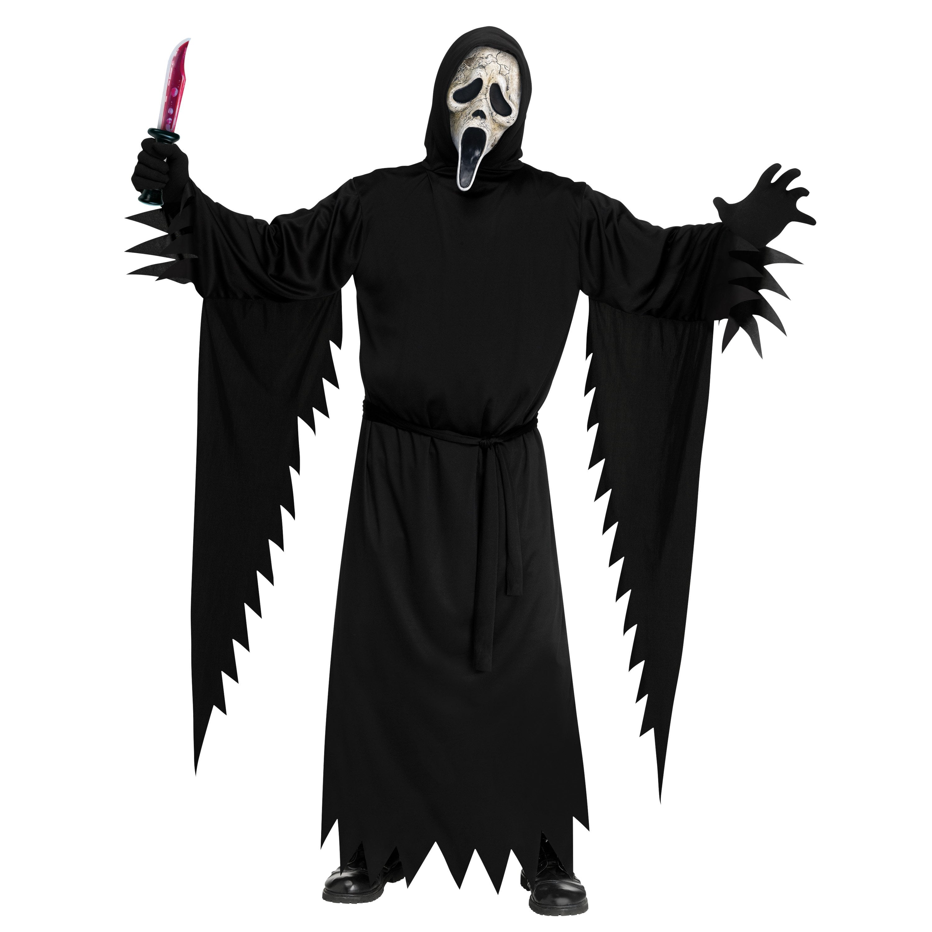 Scream Aged Ghostface 3pc Halloween Costume for Adults, Men's Size M-XL (32-42), by Fun World