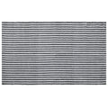 My Texas House Halloween Black Striped Indoor/Outdoor Layering Rug, 24" x 38"